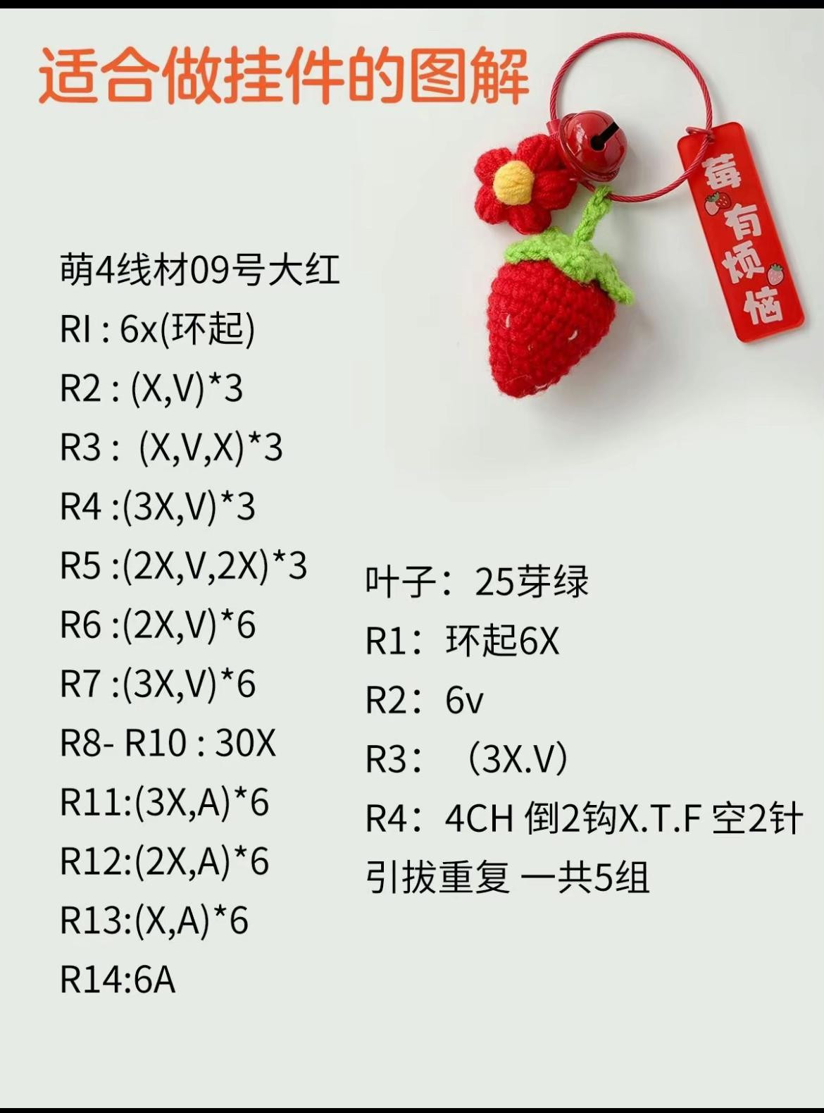 Colorful Crochet Fruit Keychains for Creative Handmade Crafts