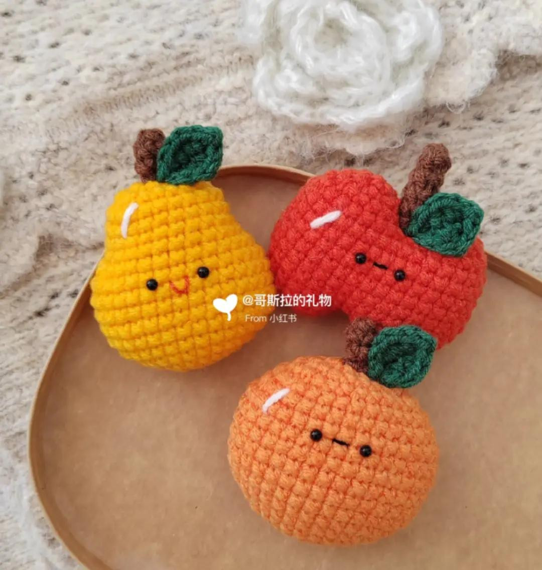 Colorful Crochet Fruit Patterns for Cute Amigurumi Decor