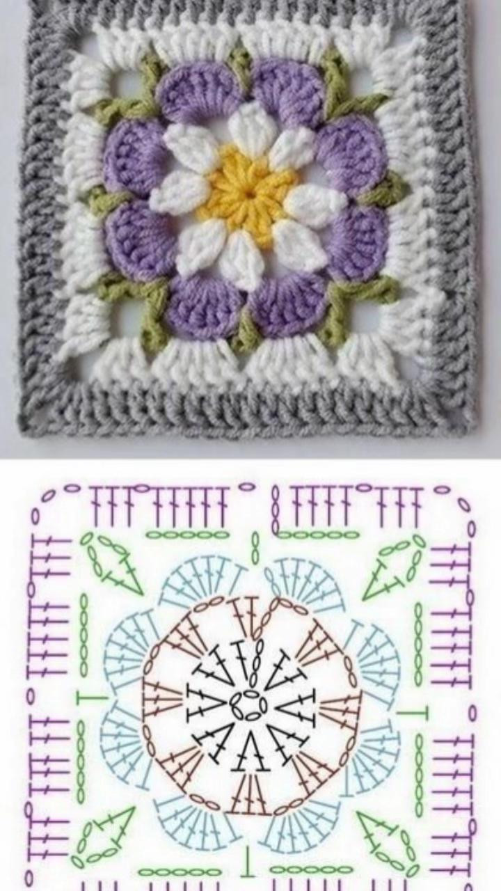 Colorful Crochet Granny Square Pattern for Beginners