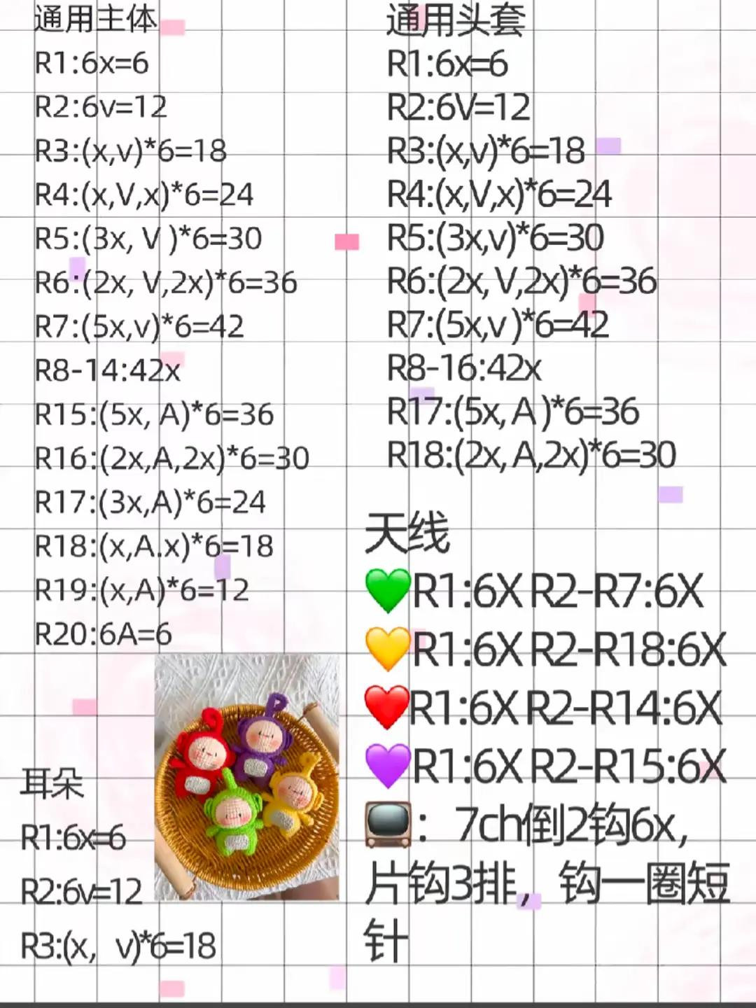 Colorful Crochet Plush Toys Pattern for Amigurumi Enthusiasts