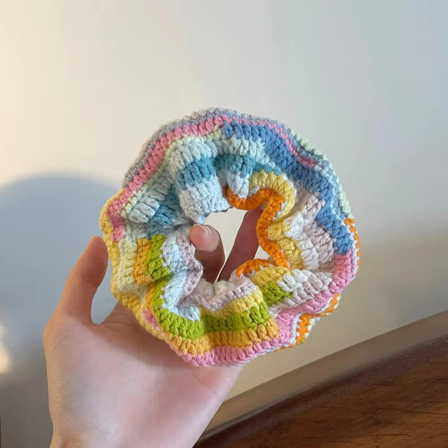 Colorful Crochet Scrunchie Pattern for Beginners