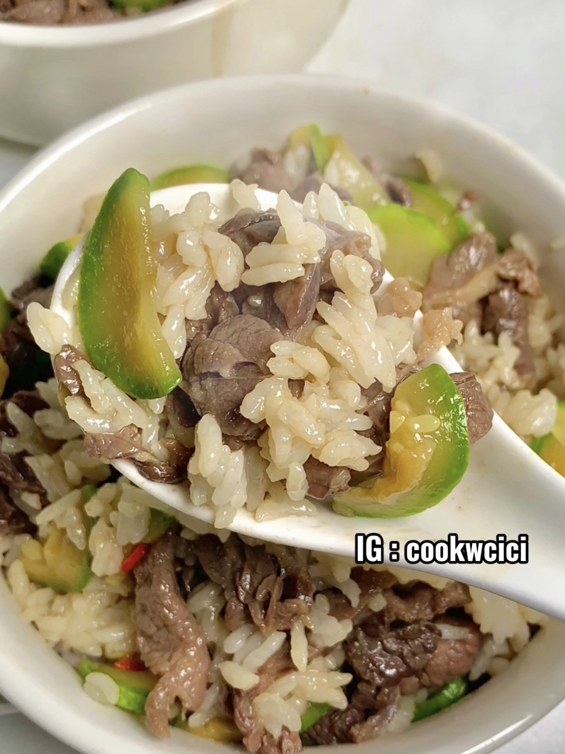 Cơm Bò Xào Bí Ngòi Thơm Ngon Hoàn Hảo