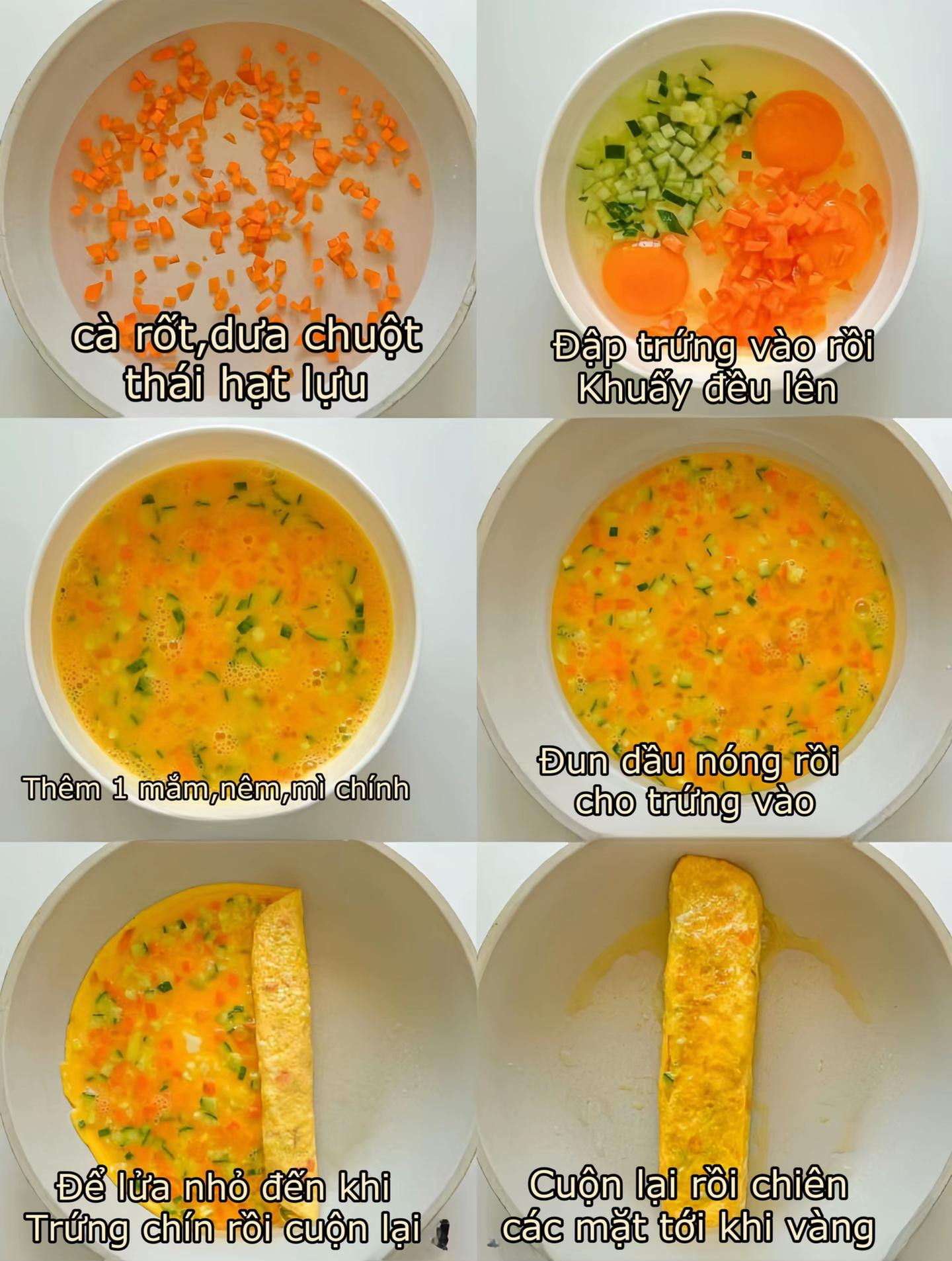 CÔNG THỨC TRỨNG CUỘN RAU CỦ BỮA SÁNG NHẸ NHÀNG, ĐỦ CHẤT, NGON KHÓ CƯỠNG