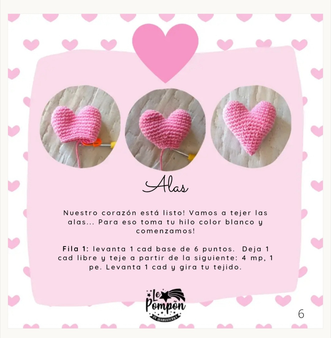 Corazón Volador: Patrón de Crochet Gratuito para Amantes del Ganchillo