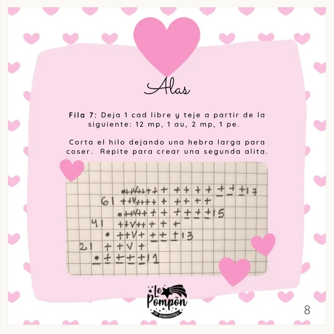 Corazón Volador: Patrón de Crochet Gratuito para Amantes del Ganchillo