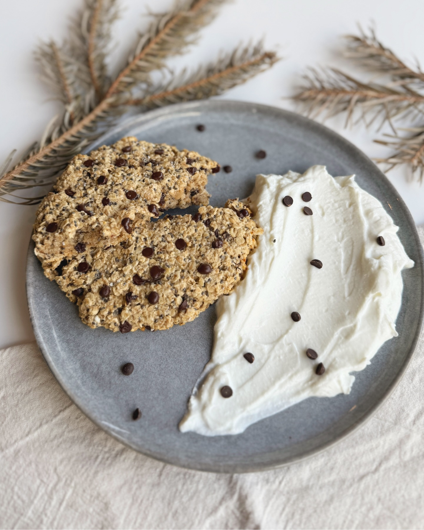 Cozy Winter Morning Chocolate Chip Oat Cookie