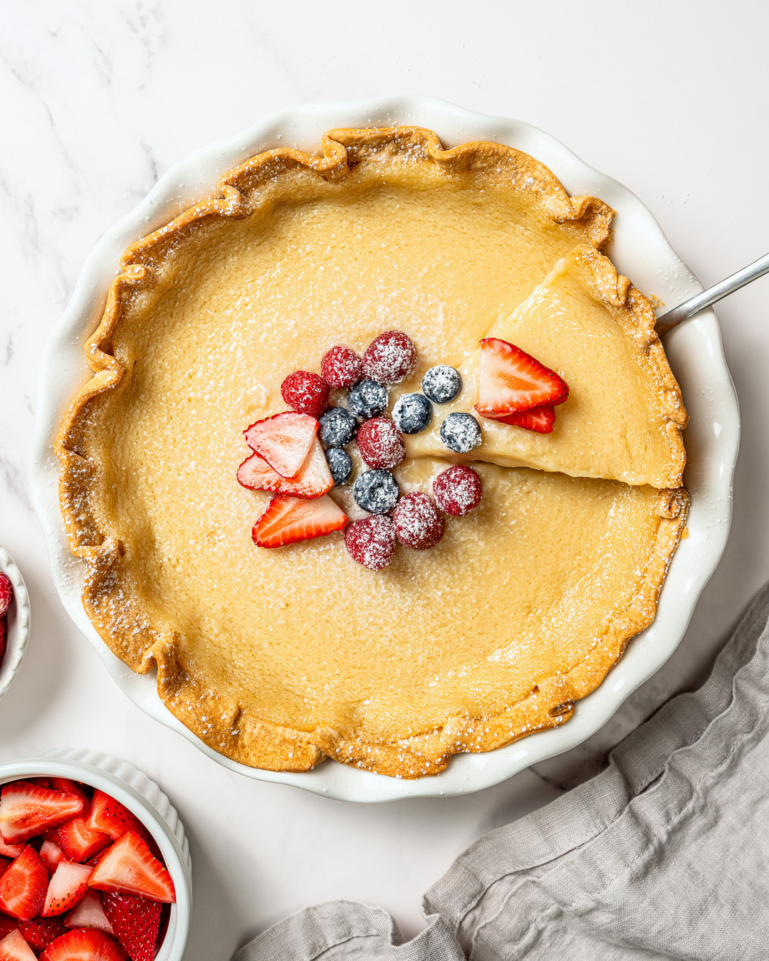 Create a Cozy Vegan Buttermilk Pie with Fresh Berries