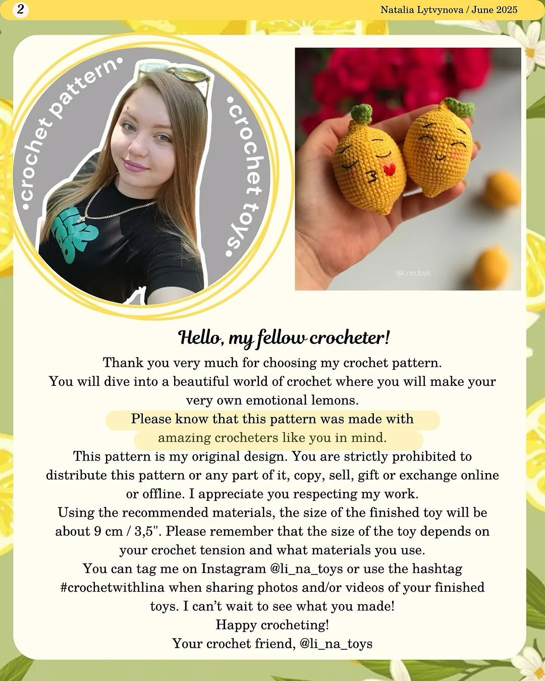 Create Emotional Lemons with This Free Crochet Pattern