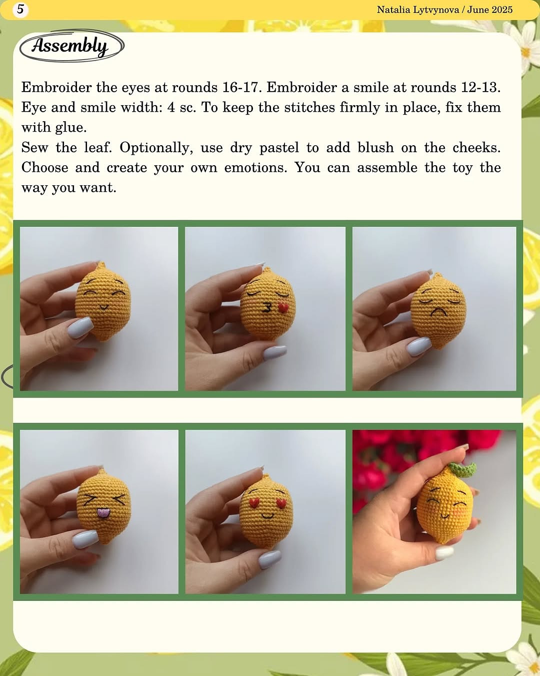 Create Emotional Lemons with This Free Crochet Pattern