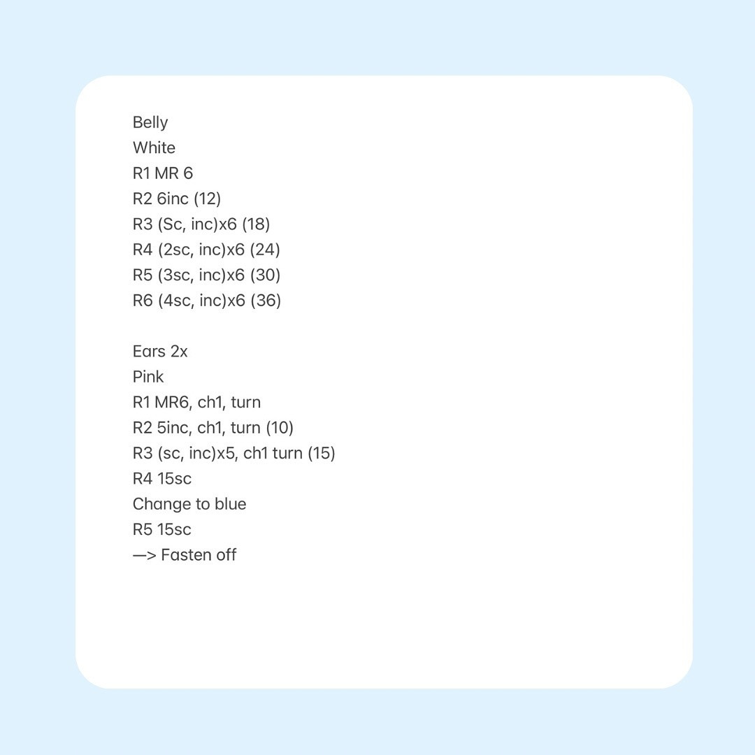 Create Your Own Cute Crochet Blue Mouse Plush Toy