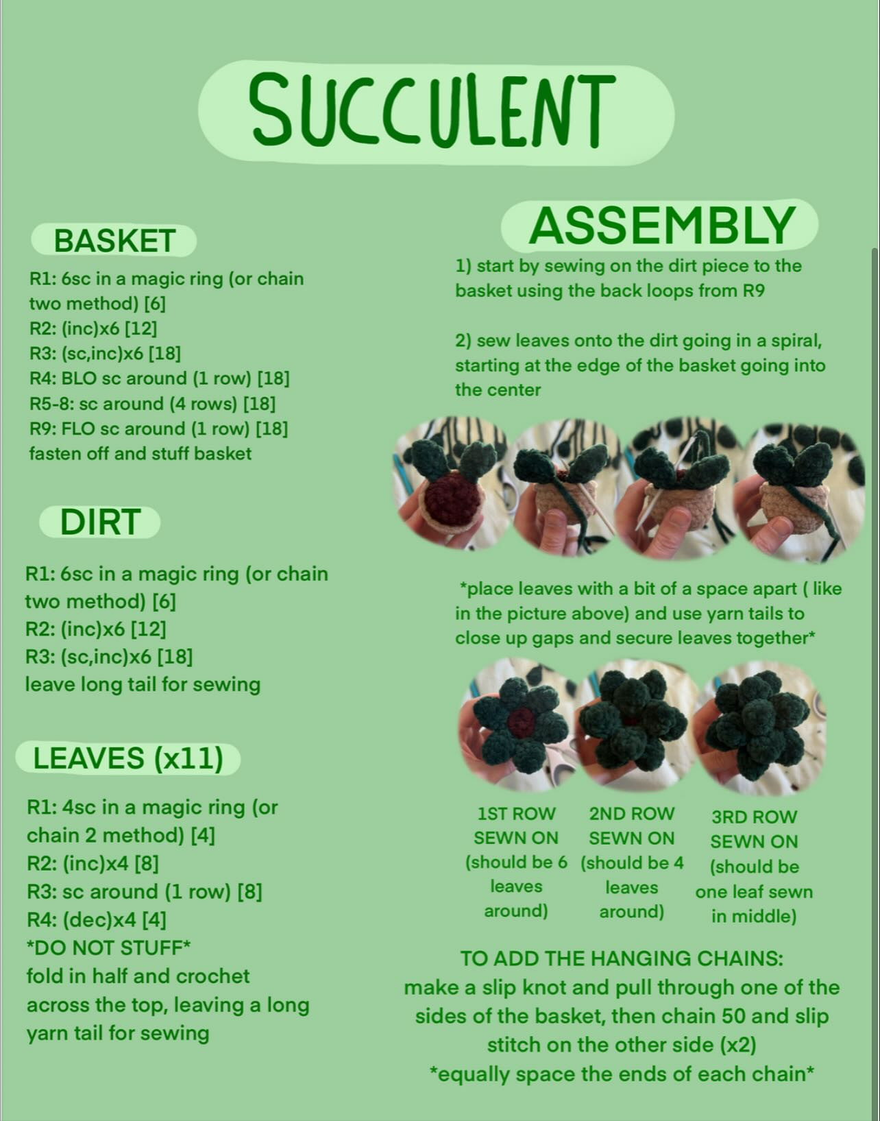 Create Your Own Mini Plant Hangers with Free Crochet Pattern