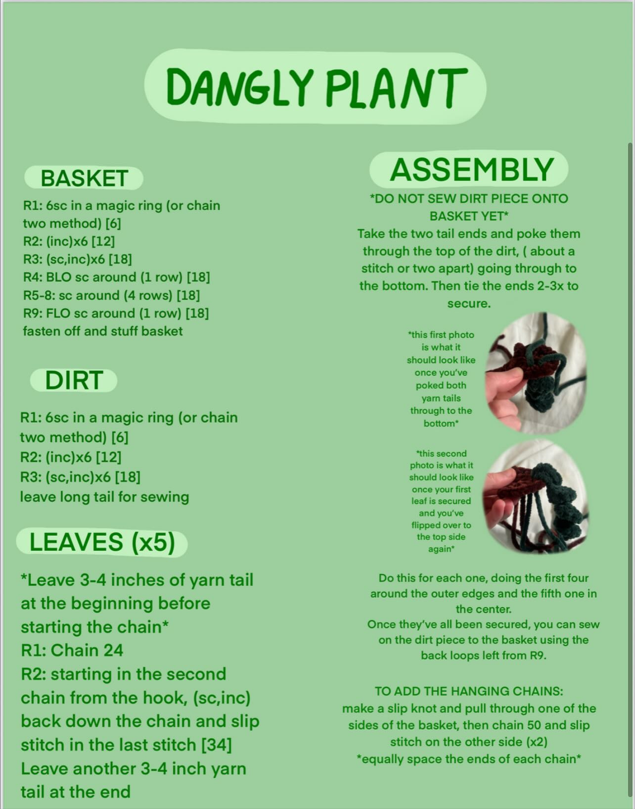 Create Your Own Mini Plant Hangers with Free Crochet Pattern