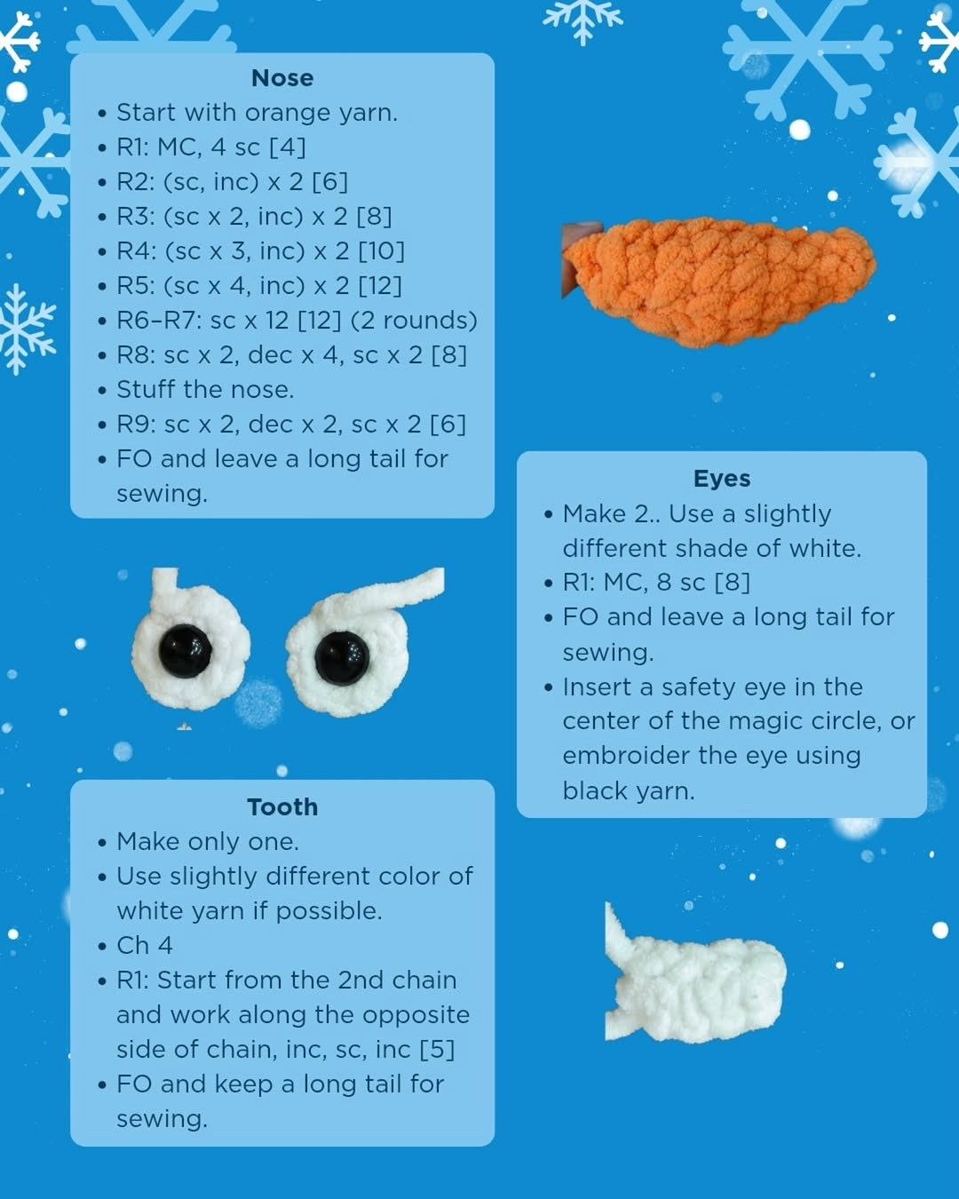 Create Your Own Olaf Inspired Snowman With This Free Crochet Pattern