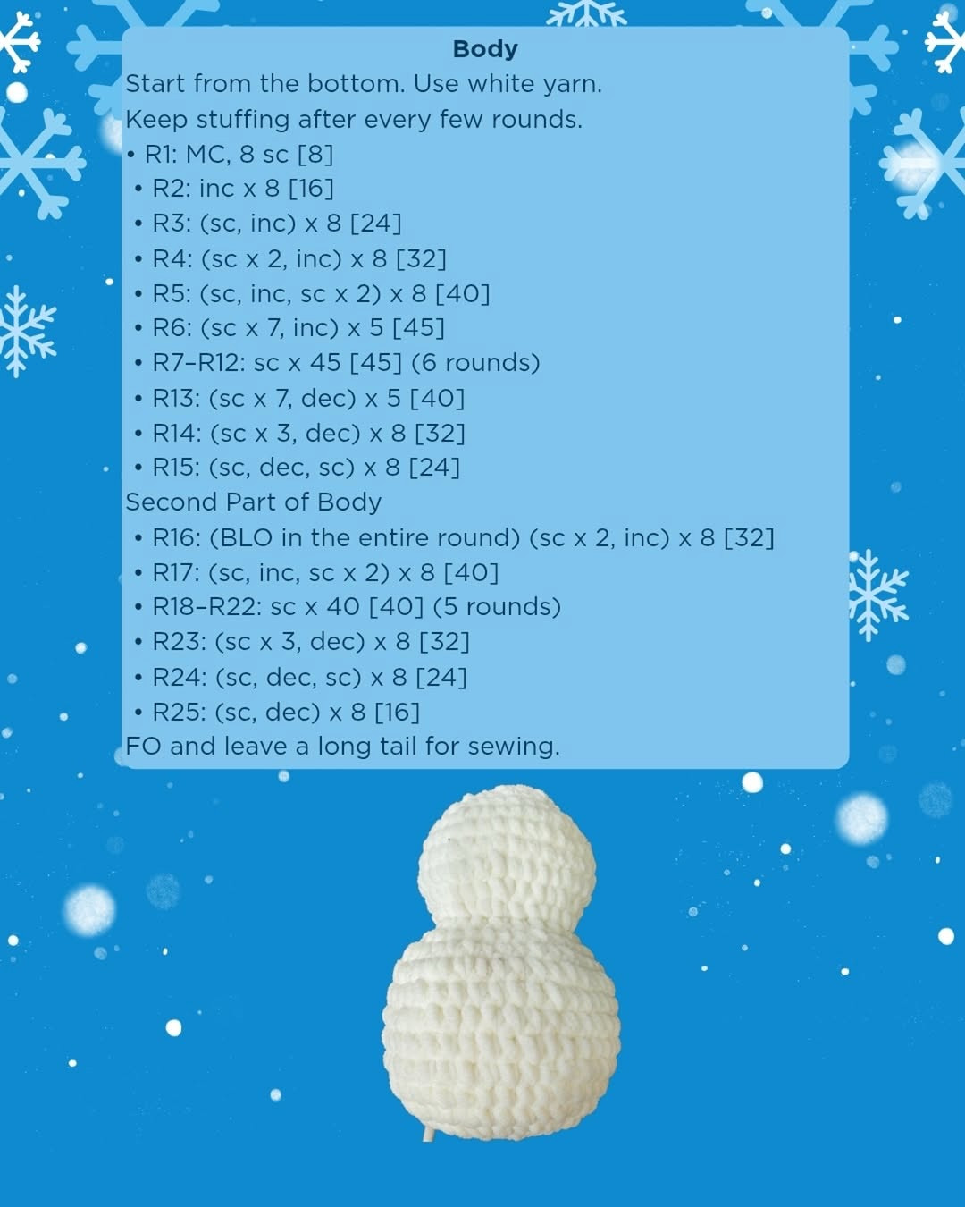 Create Your Own Olaf Inspired Snowman With This Free Crochet Pattern