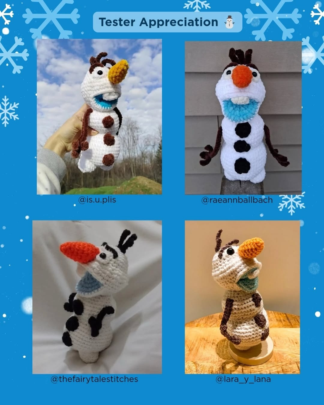 Create Your Own Olaf Inspired Snowman With This Free Crochet Pattern