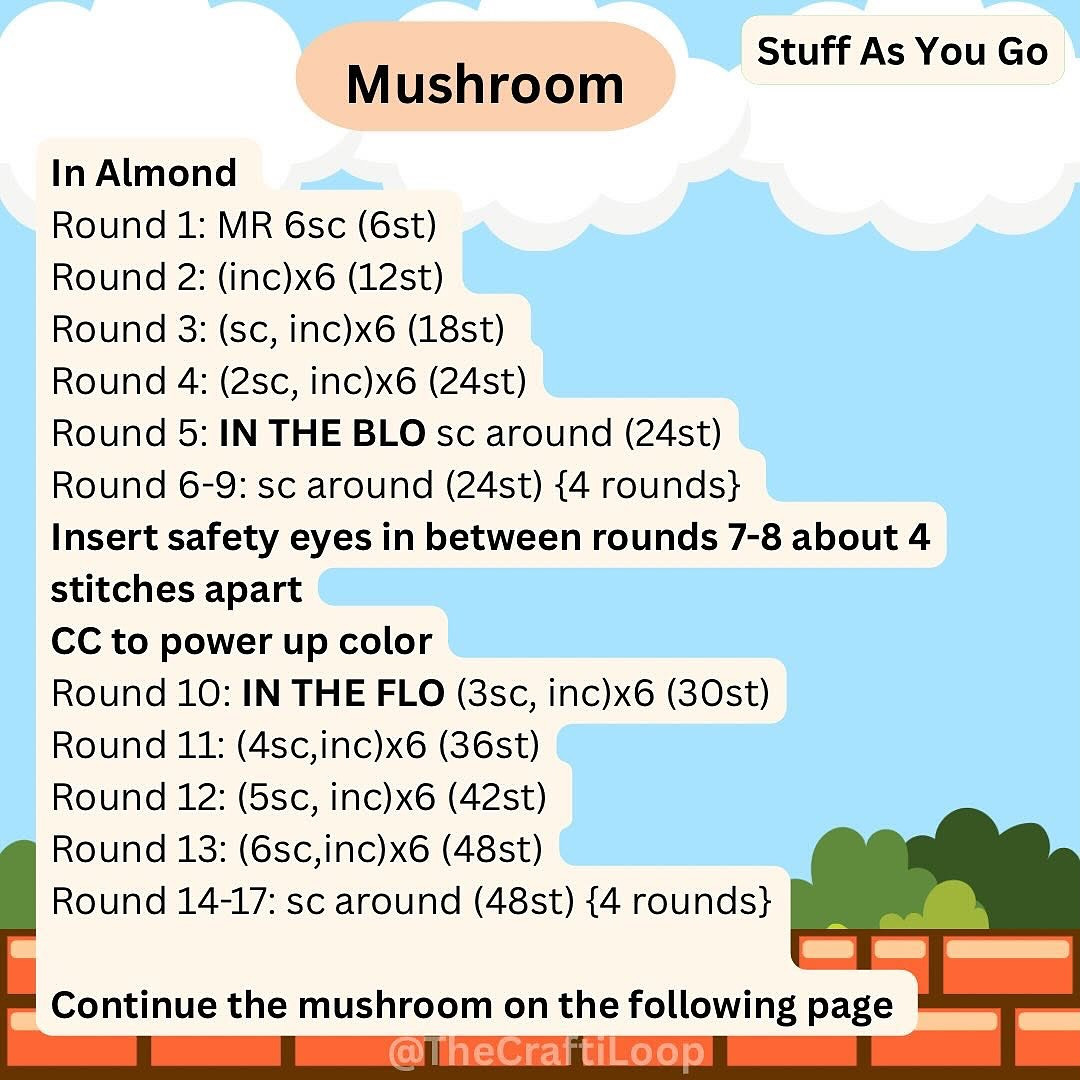 Create Your Own Power-Up Mushroom with Free Crochet Pattern