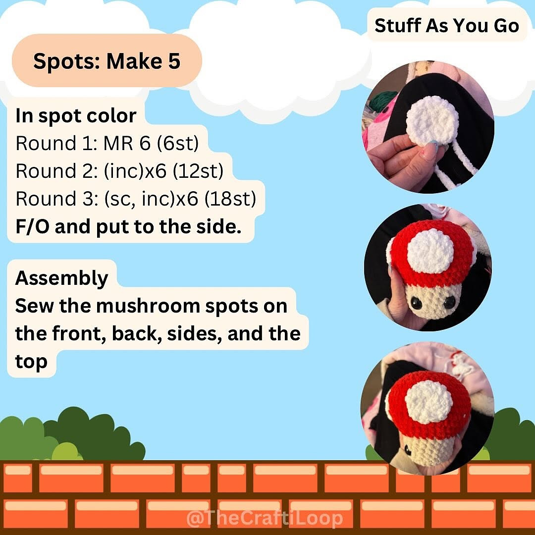 Create Your Own Power-Up Mushroom with Free Crochet Pattern