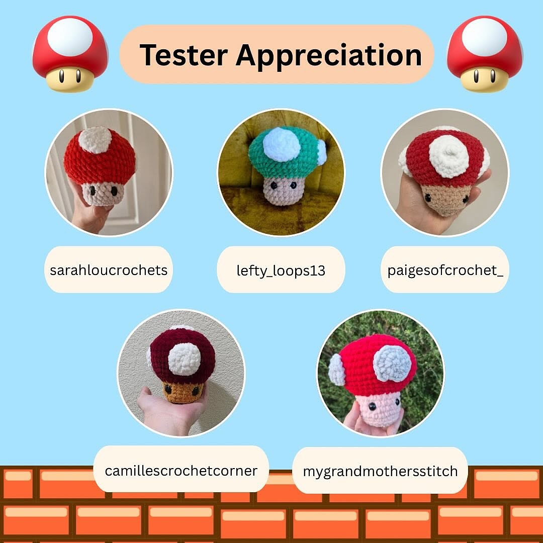 Create Your Own Power-Up Mushroom with Free Crochet Pattern