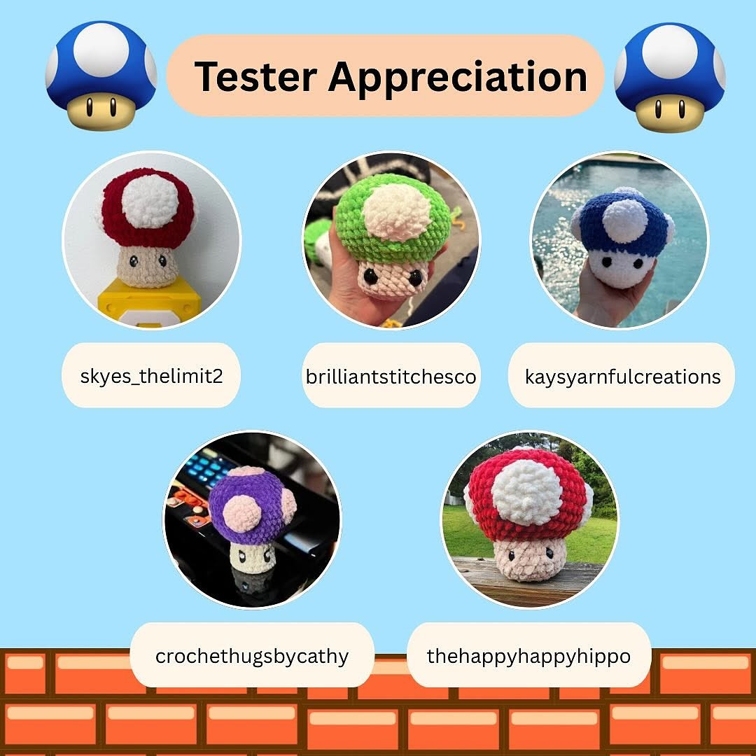 Create Your Own Power-Up Mushroom with Free Crochet Pattern