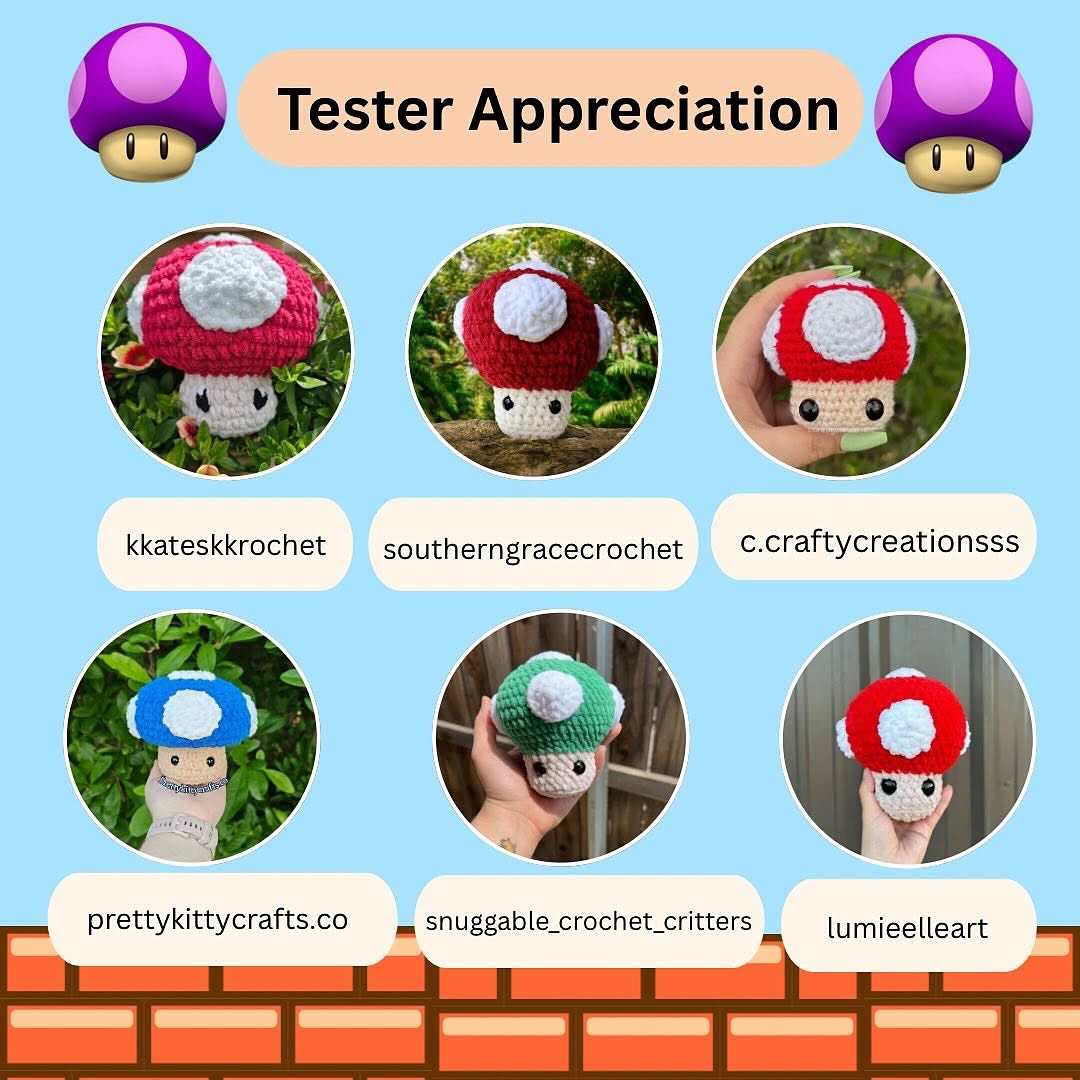 Create Your Own Power-Up Mushroom with Free Crochet Pattern