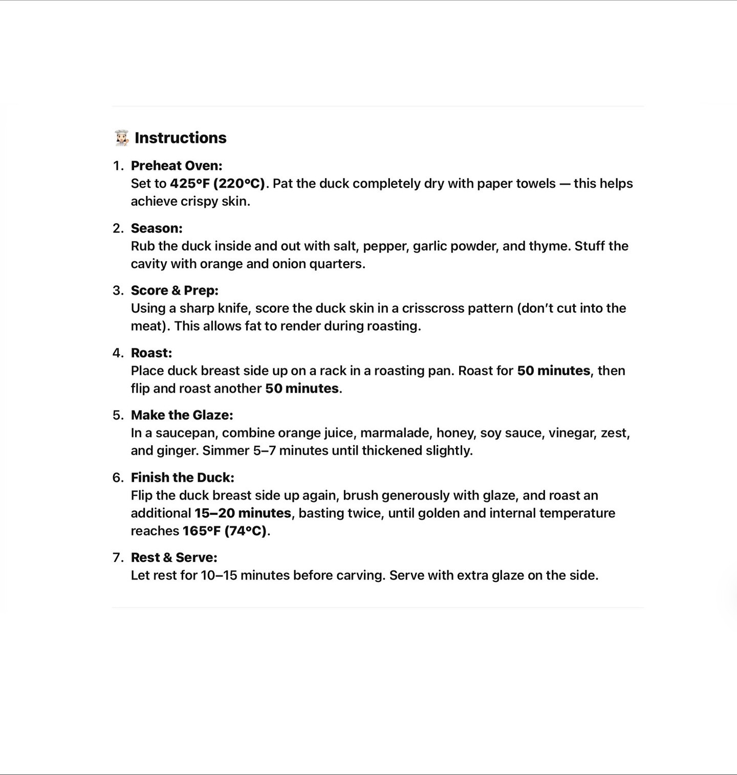 Crispy Orange-Glazed Duck Delight for Festive Feasts