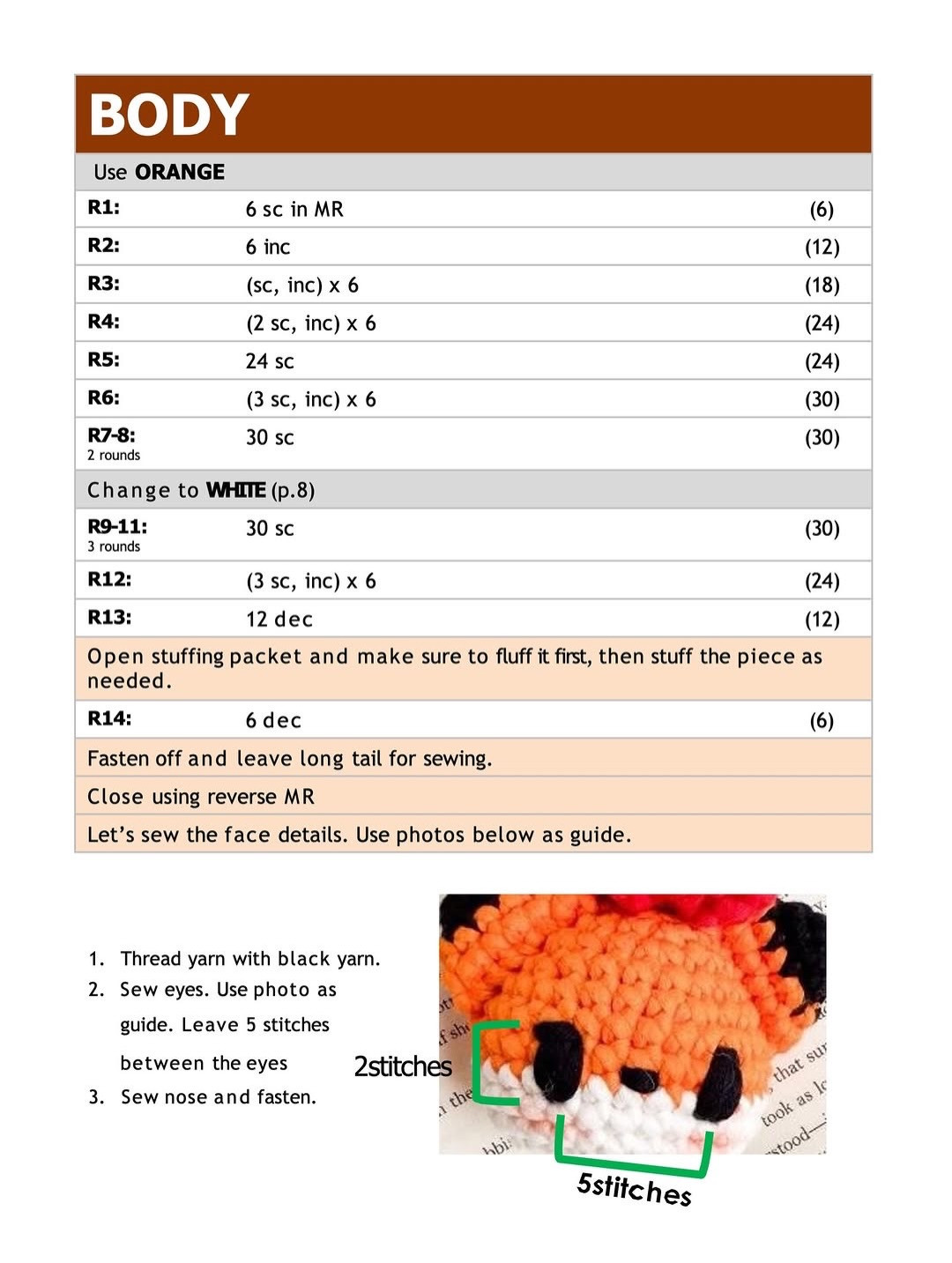 Crochet a Cute Fox Amigurumi with This Free Pattern