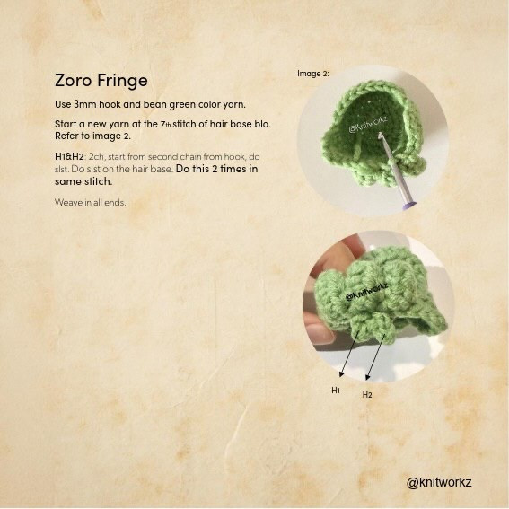 Crochet Amigurumi Pattern: Zoro x Pikachu Plushie