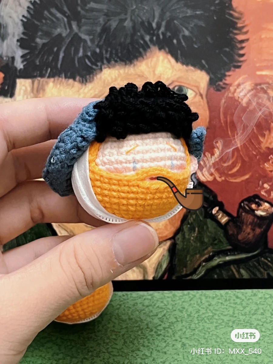 Crochet Artistry Inspired by Van Gogh's Iconic Style