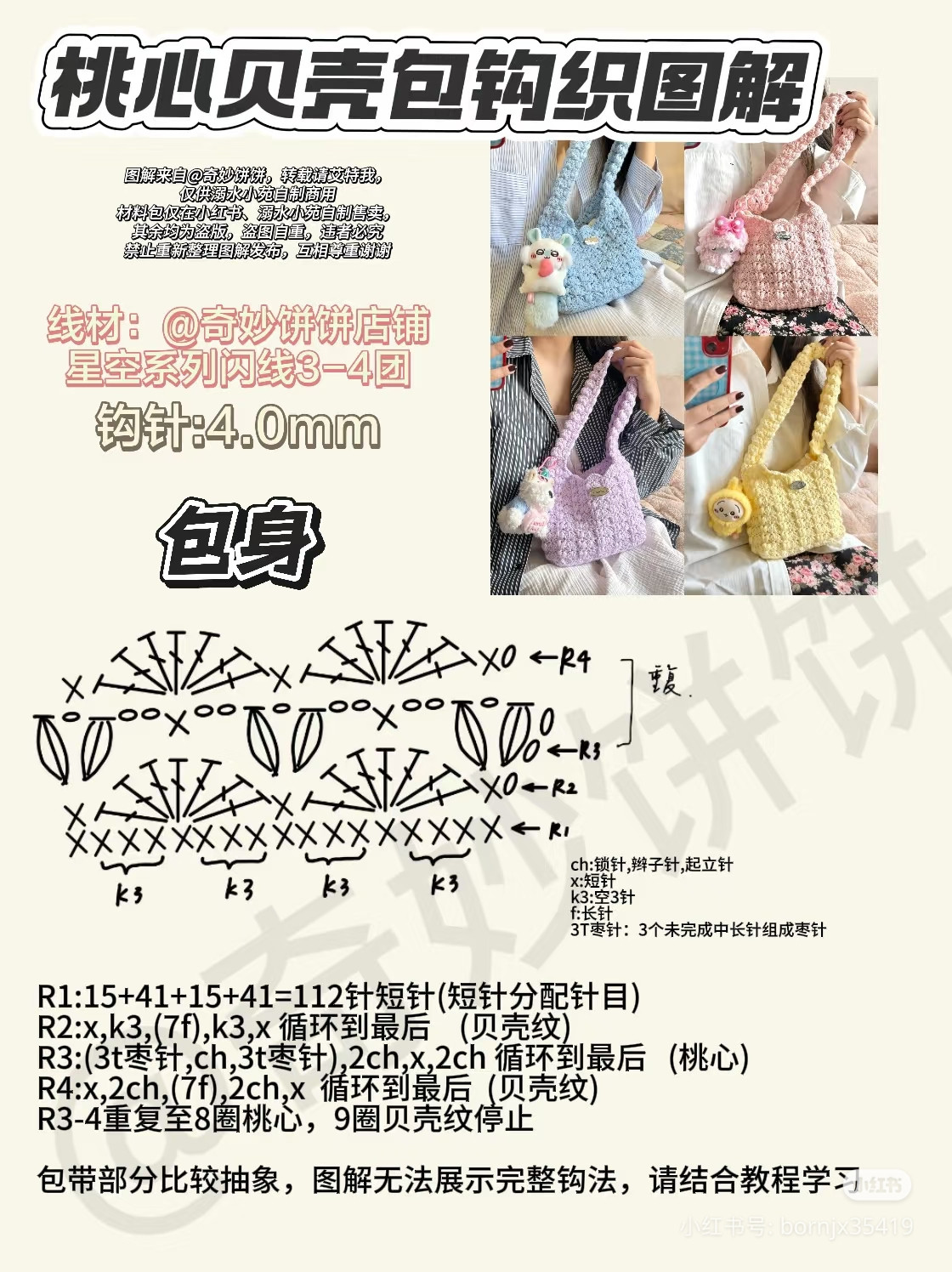 Crochet Beach Bag with Seashell Stitch Pattern for Summer Adventures