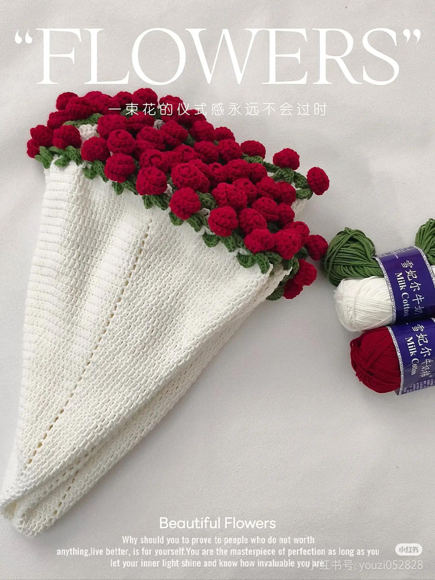 Crochet Bouquet of Red Roses: A Handmade Masterpiece
