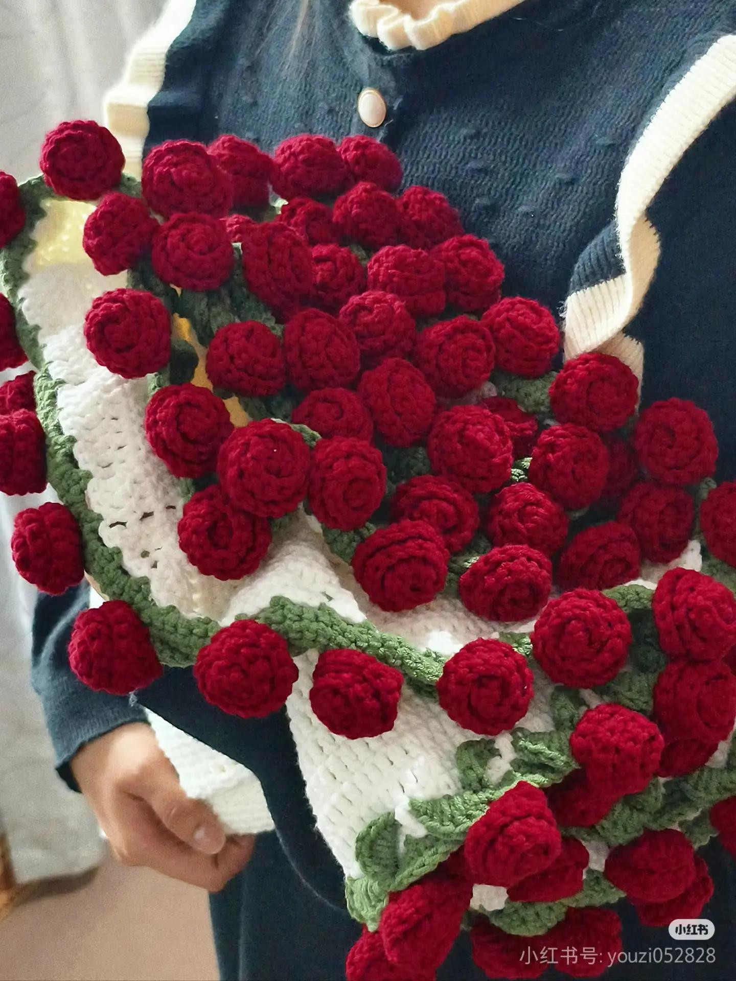 Crochet Bouquet of Red Roses: A Handmade Masterpiece