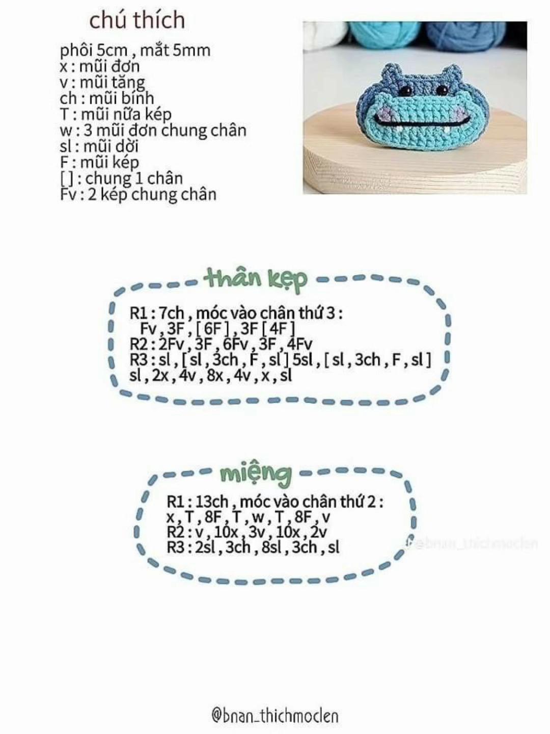 Crochet Cactus Hair Clip Pattern with Flower Detail