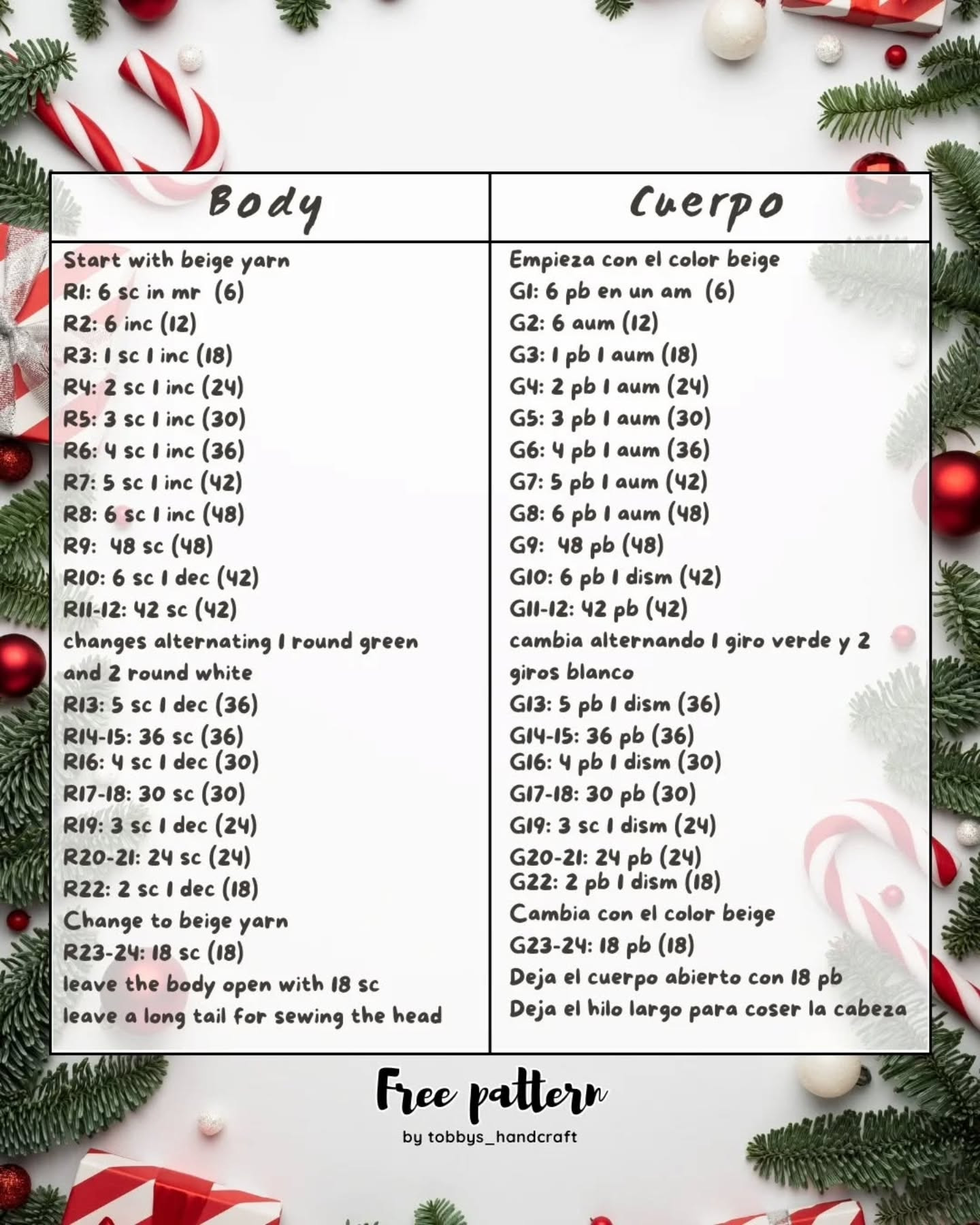 Crochet Christmas Elf Doll Pattern by Tobbys Handcraft