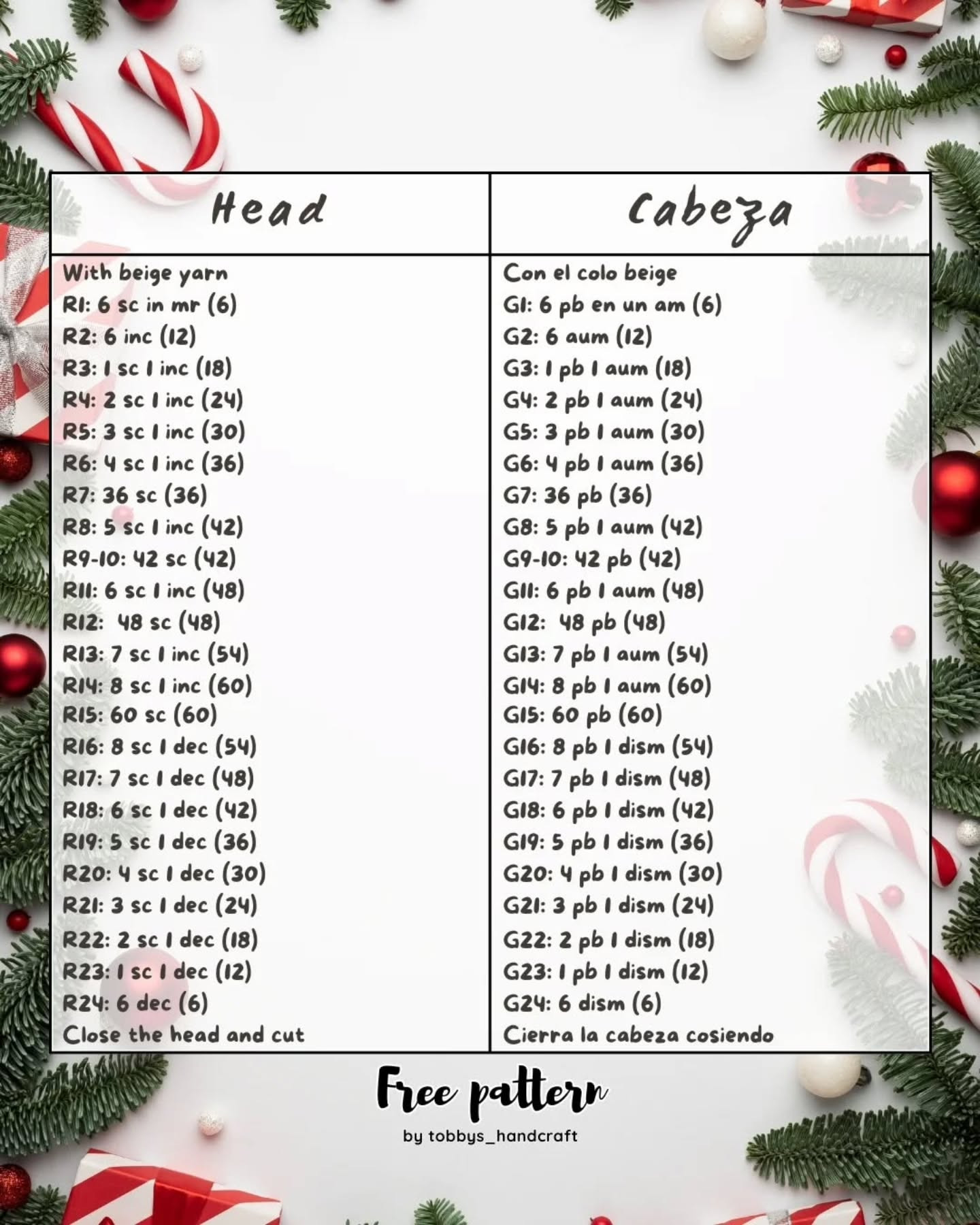 Crochet Christmas Elf Doll Pattern by Tobbys Handcraft