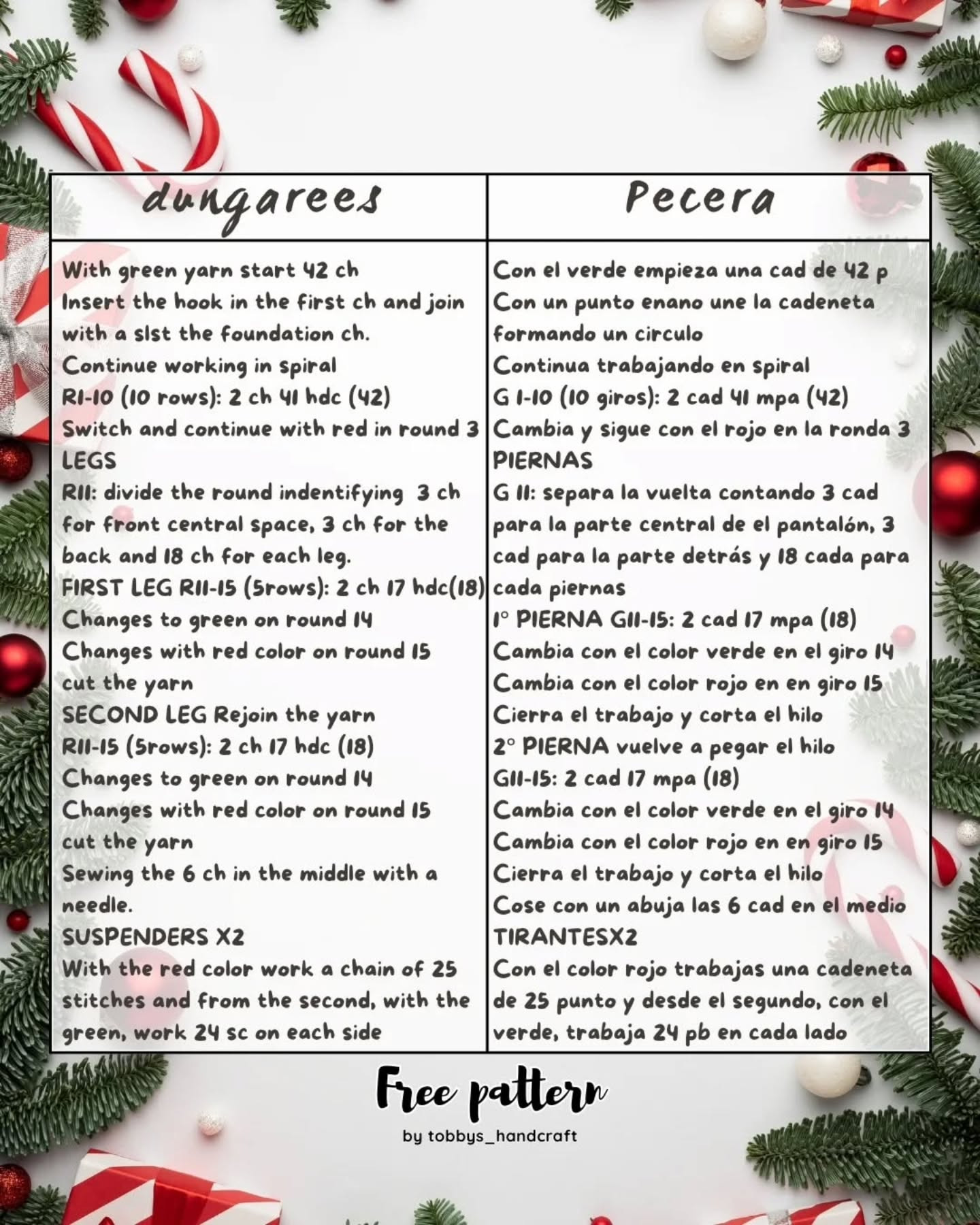 Crochet Christmas Elf Doll Pattern by Tobbys Handcraft