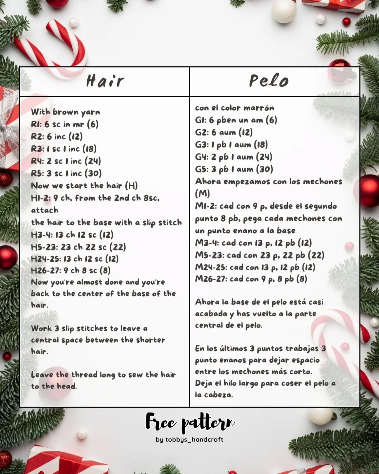 Crochet Christmas Elf Doll Pattern by Tobbys Handcraft