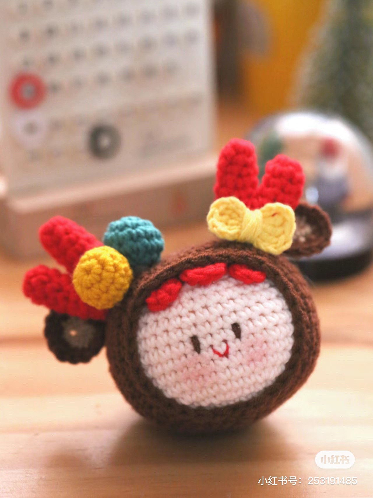 Crochet Christmas Reindeer Ornaments for Festive Decorations