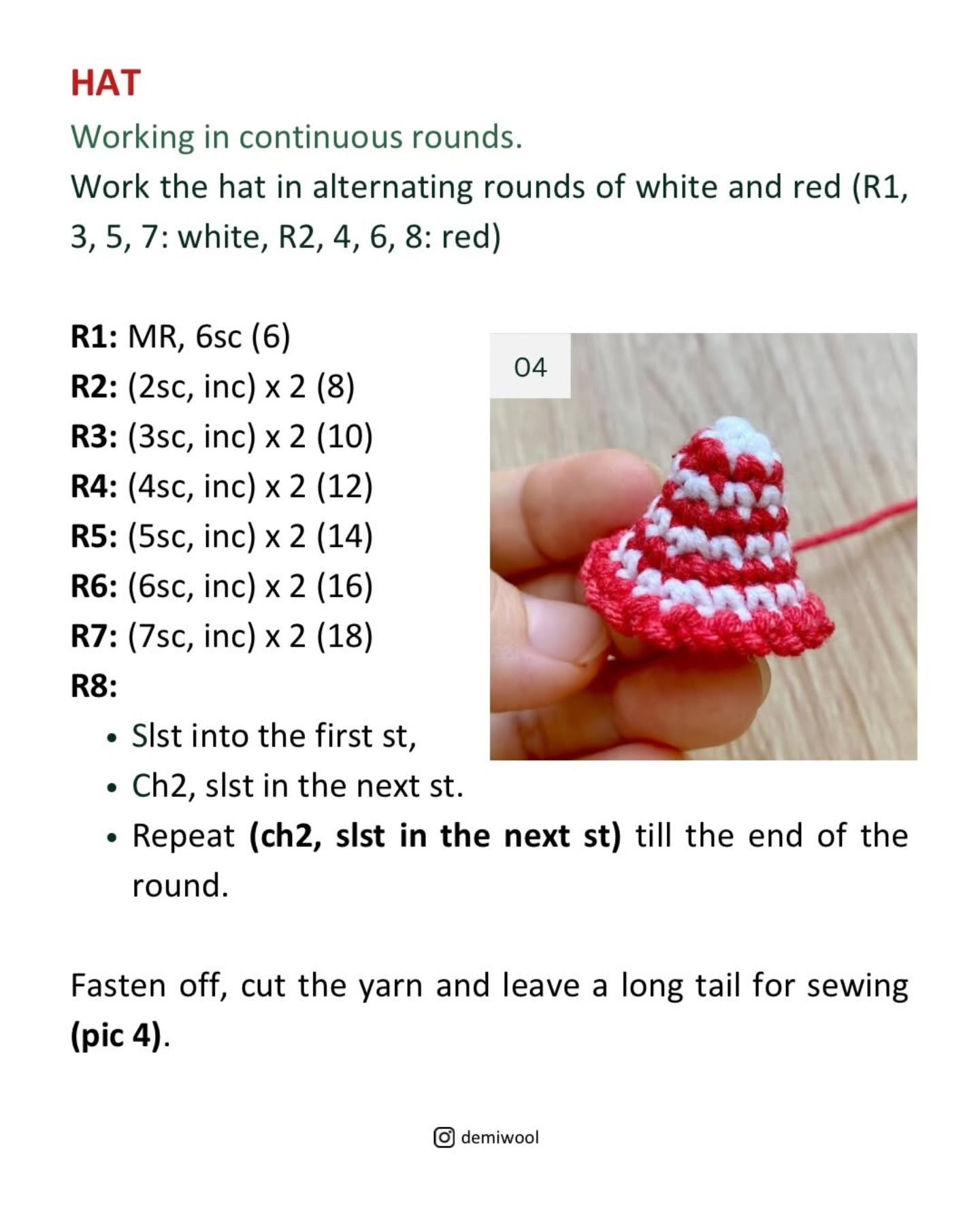 Crochet Cute Amigurumi Seal with Christmas Hat - Free Pattern