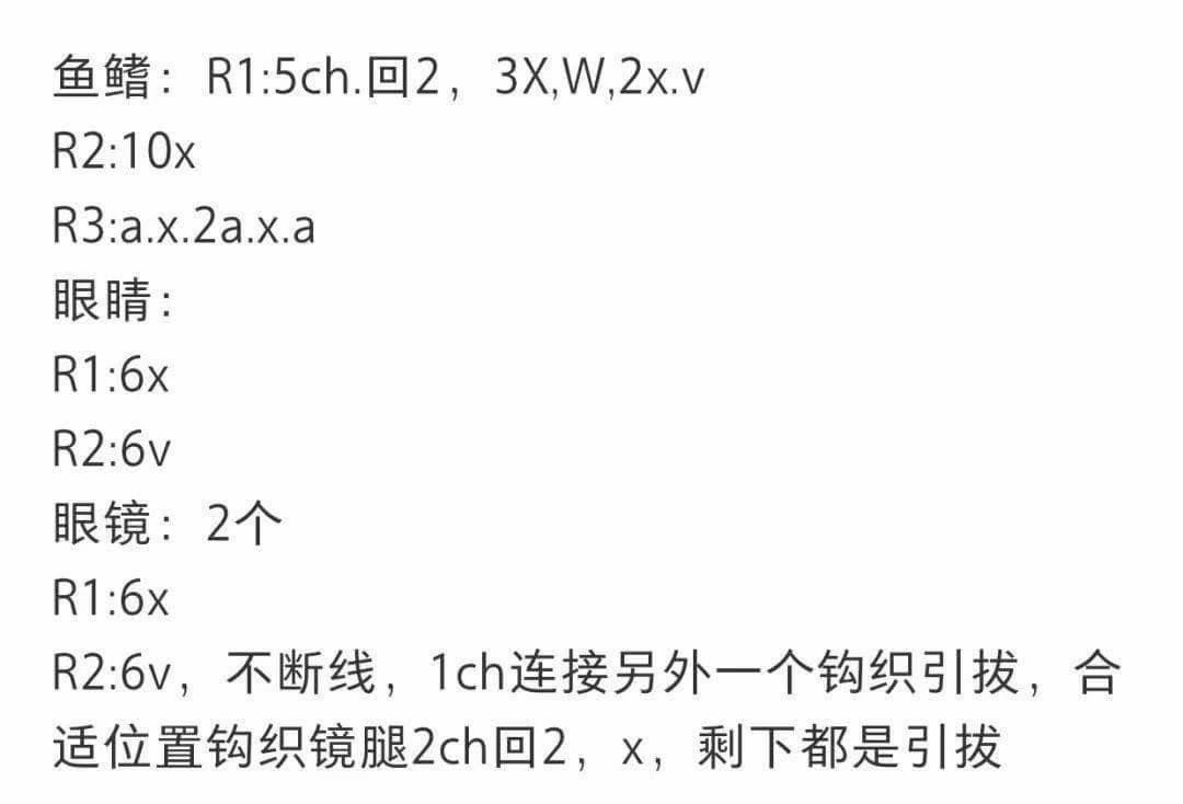 Crochet Cute Cartoon Character with Sunglasses Pattern