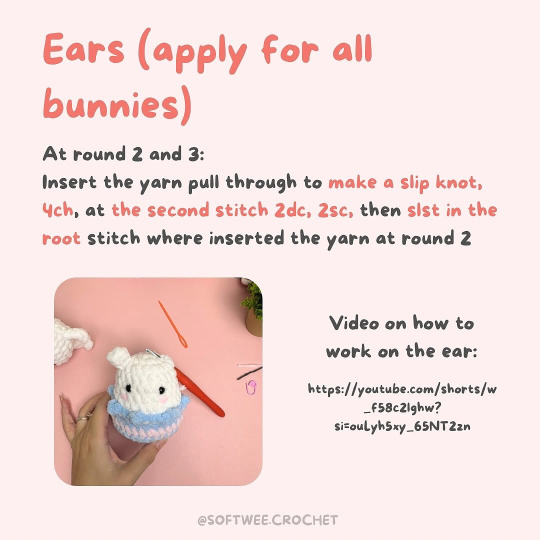 Crochet Cute Easter Bunny in an Eggshell Free Pattern