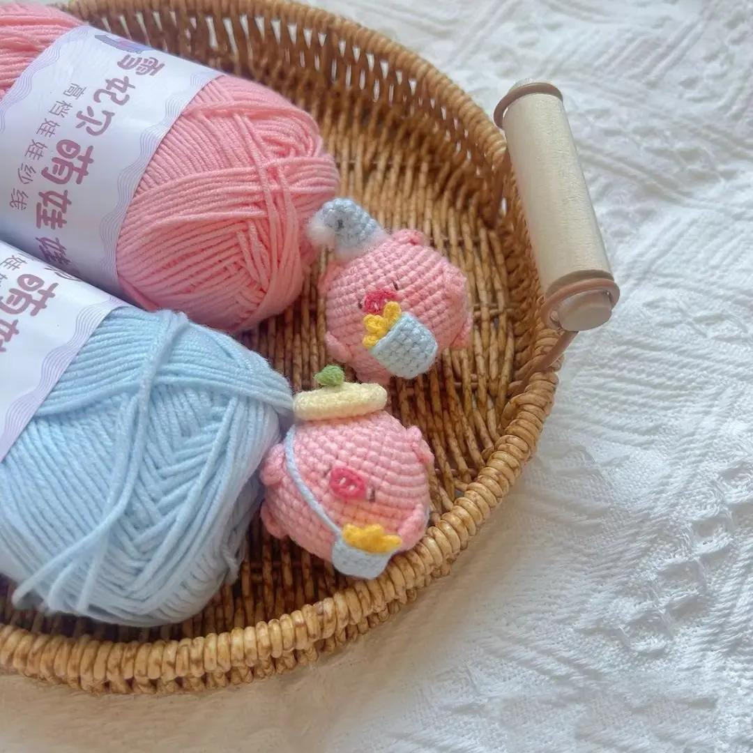 Crochet Cute Pig Keychain Patterns for Beginners