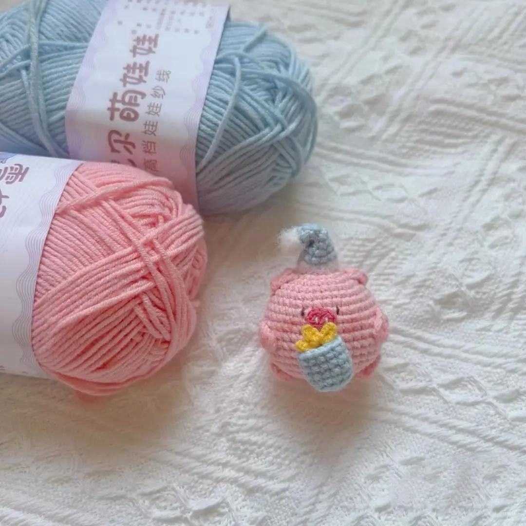Crochet Cute Pig Keychain Patterns for Beginners