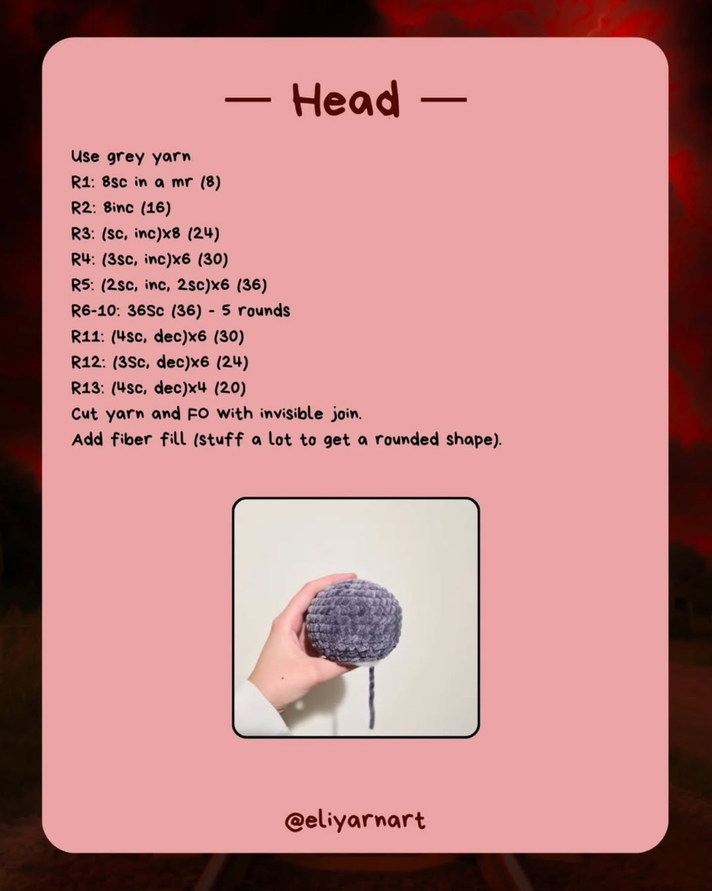 Crochet Demogorgon Amigurumi Pattern for Free