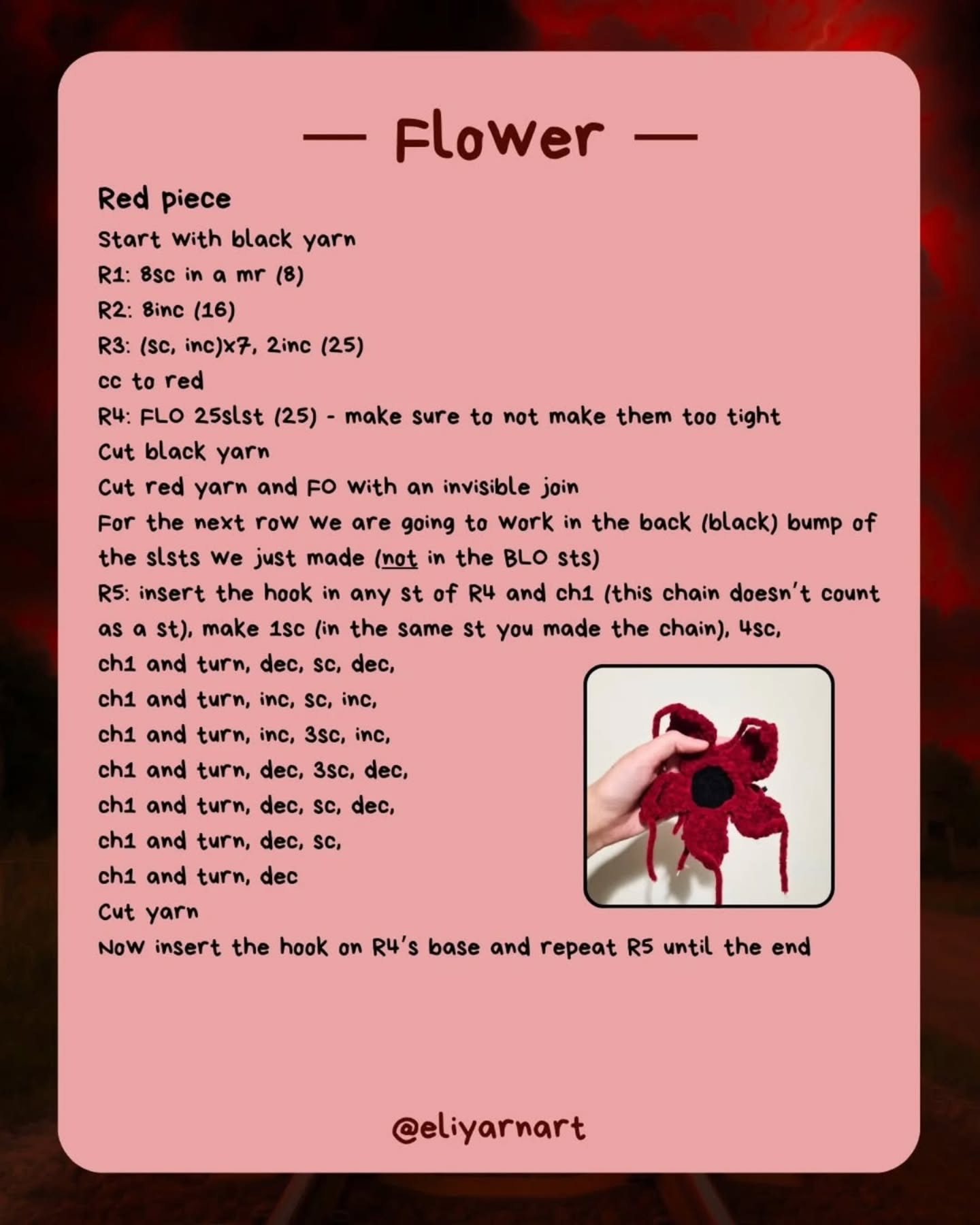 Crochet Demogorgon Amigurumi Pattern for Free