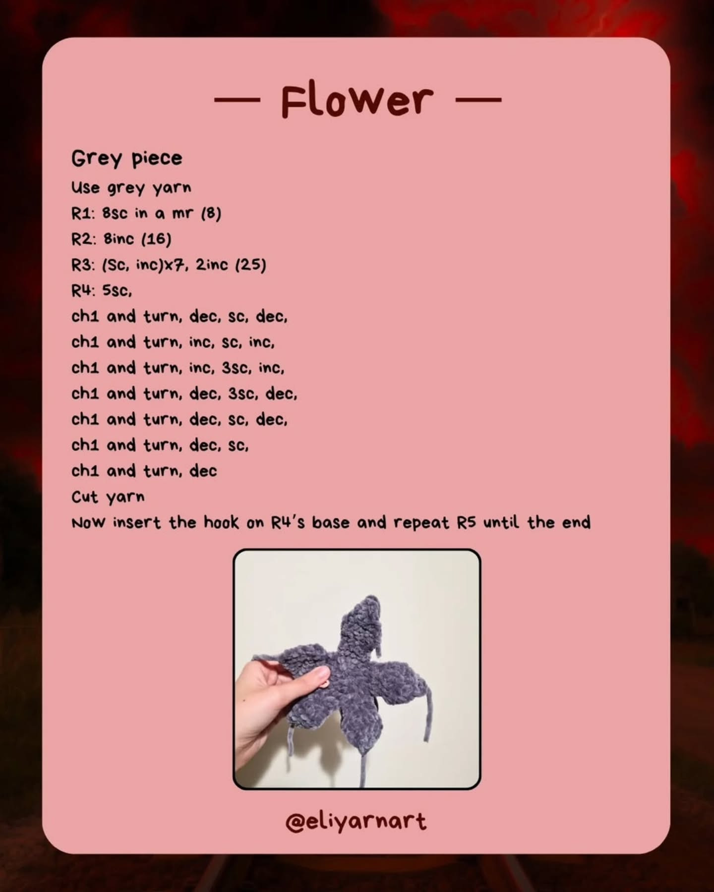 Crochet Demogorgon Amigurumi Pattern for Free