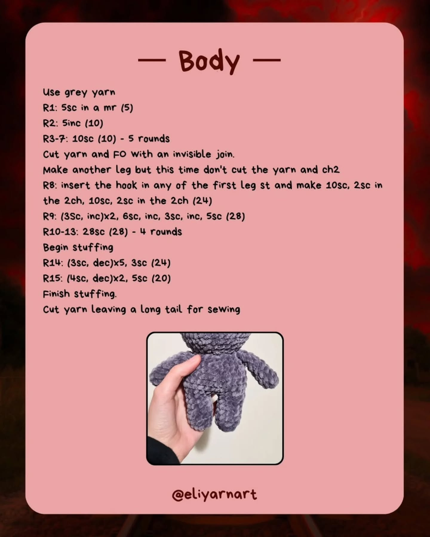 Crochet Demogorgon Amigurumi Pattern for Free