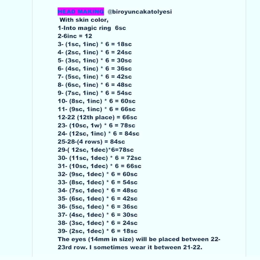 Crochet Doll with Long Hair and Pink Dress Free Pattern