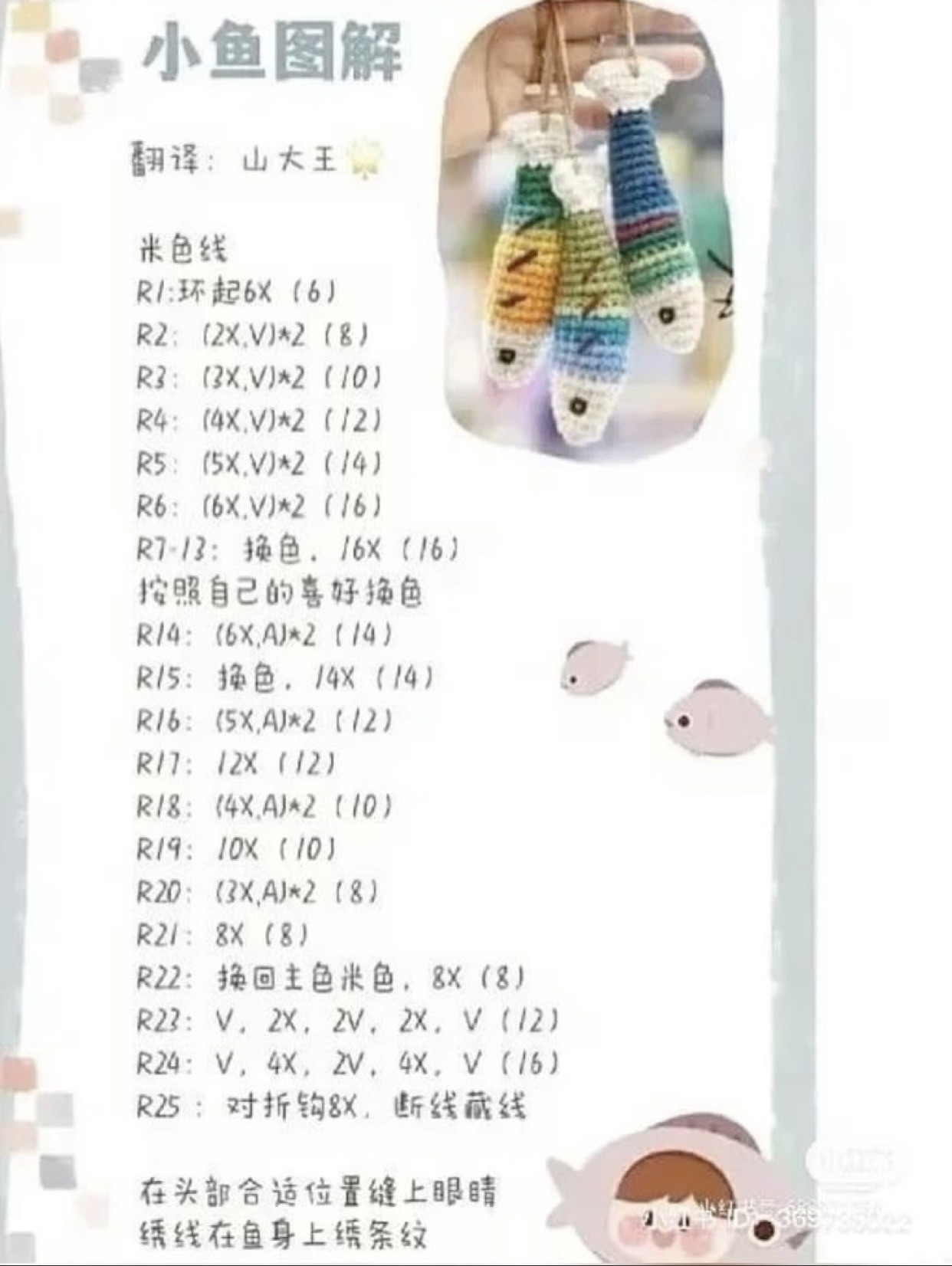 Crochet Fish Keychains: A Cute and Colorful Handmade Collection