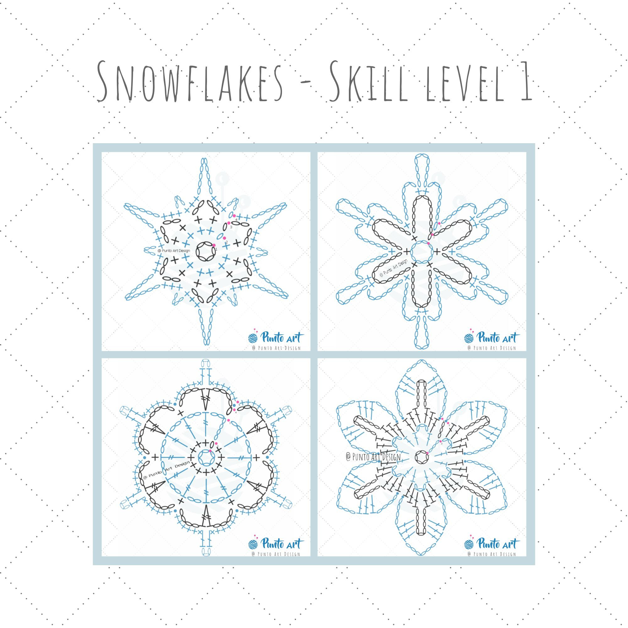 Crochet Flower Pattern with Six Petals and Detailed Stitches