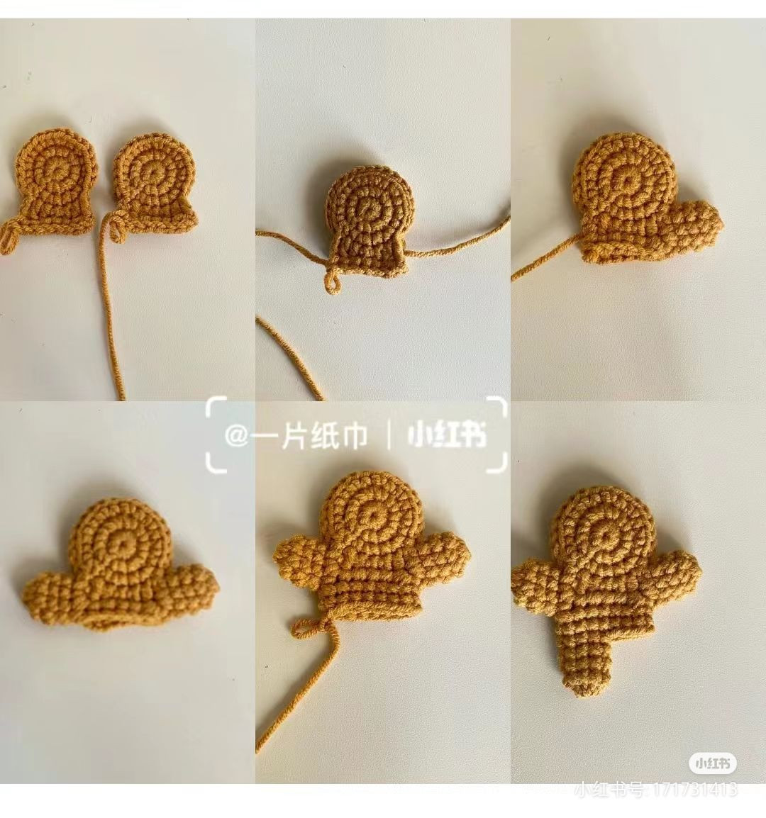 Crochet Gingerbread Man Ornament Pattern With Red Bow